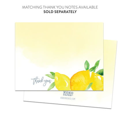 Lemon Invitations