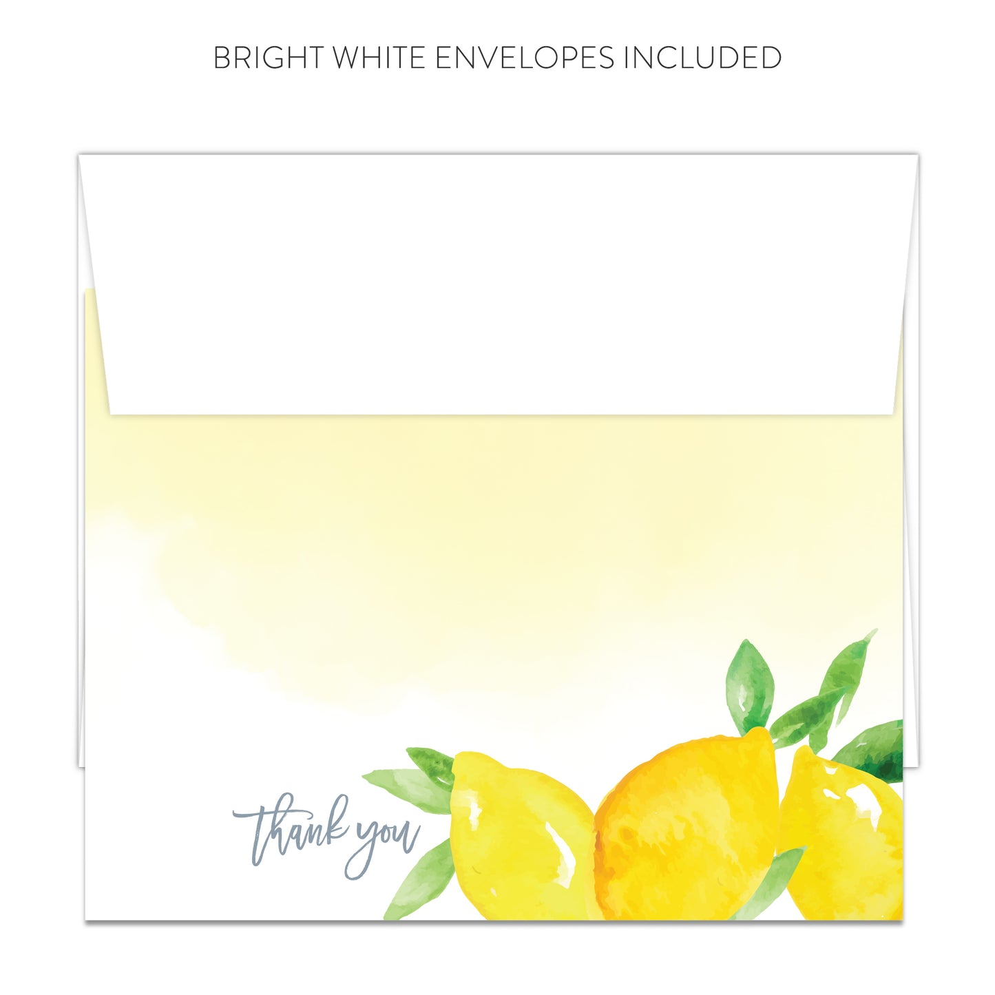 Lemon Thank You Cards (Flat)