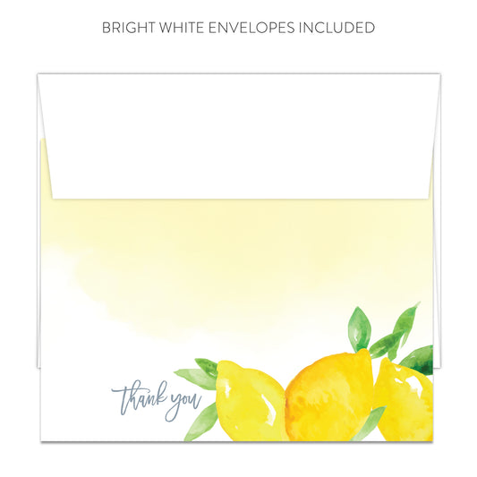 Lemon Thank You Cards (Flat)