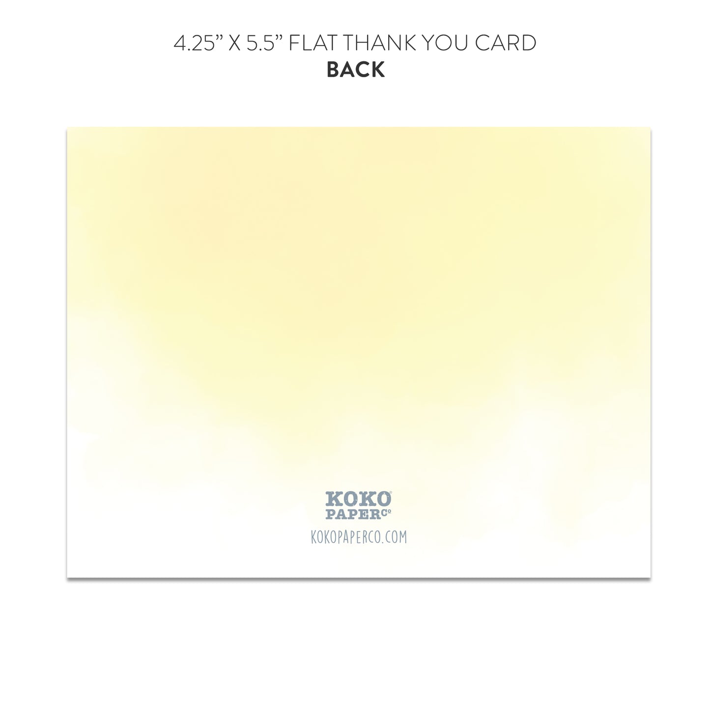 Lemon Thank You Cards (Flat)