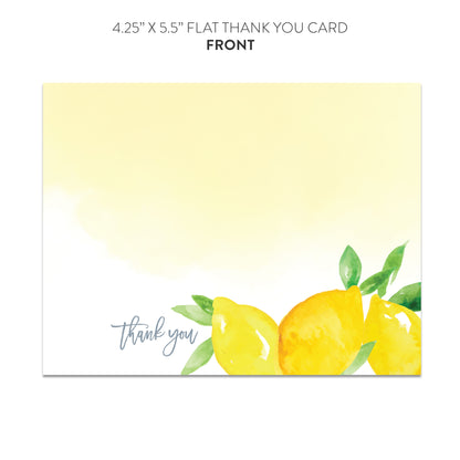 Lemon Thank You Cards (Flat)