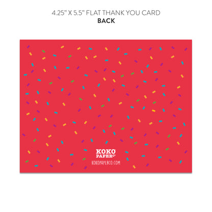 Llama Piñata ¡Muchas gracias Fill-in-the-Blanks Thank You Cards (Flat)