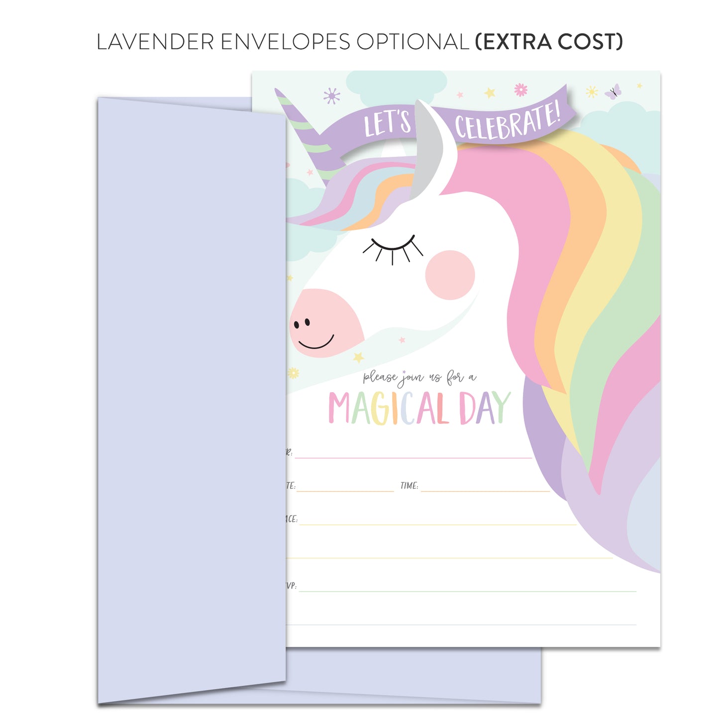 Magical Unicorn Party Invitations