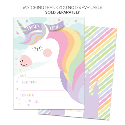 Magical Unicorn Party Invitations