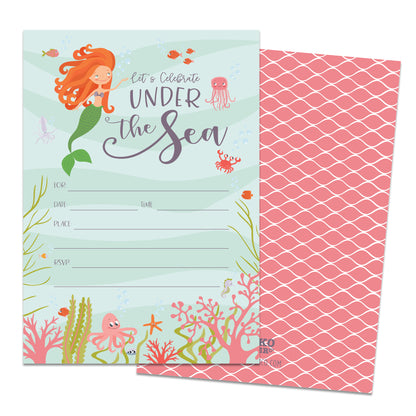 Mermaid Invitations