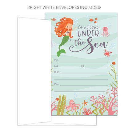 Mermaid Invitations