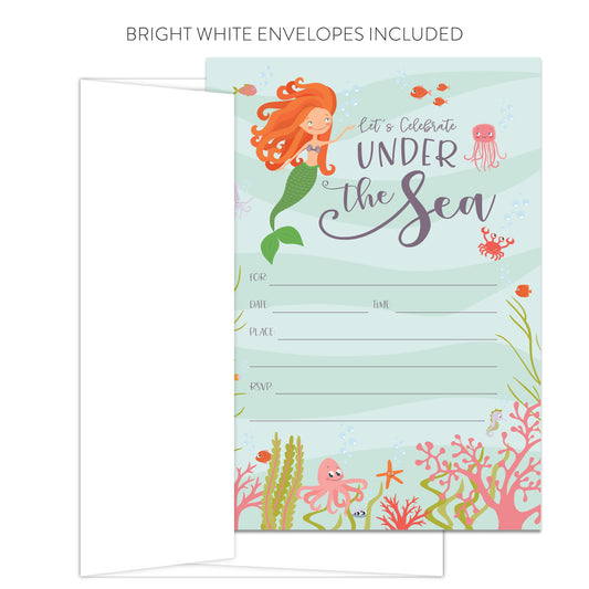 Mermaid Invitations