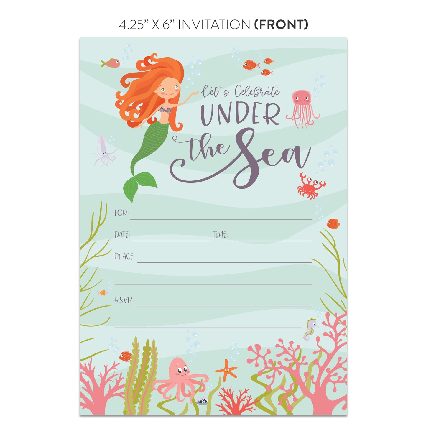 Mermaid Invitations
