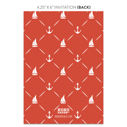 It's a Boy! Nautical Baby Shower Invitations