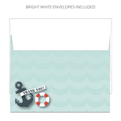 Nautical Thank You Cards (Flat)