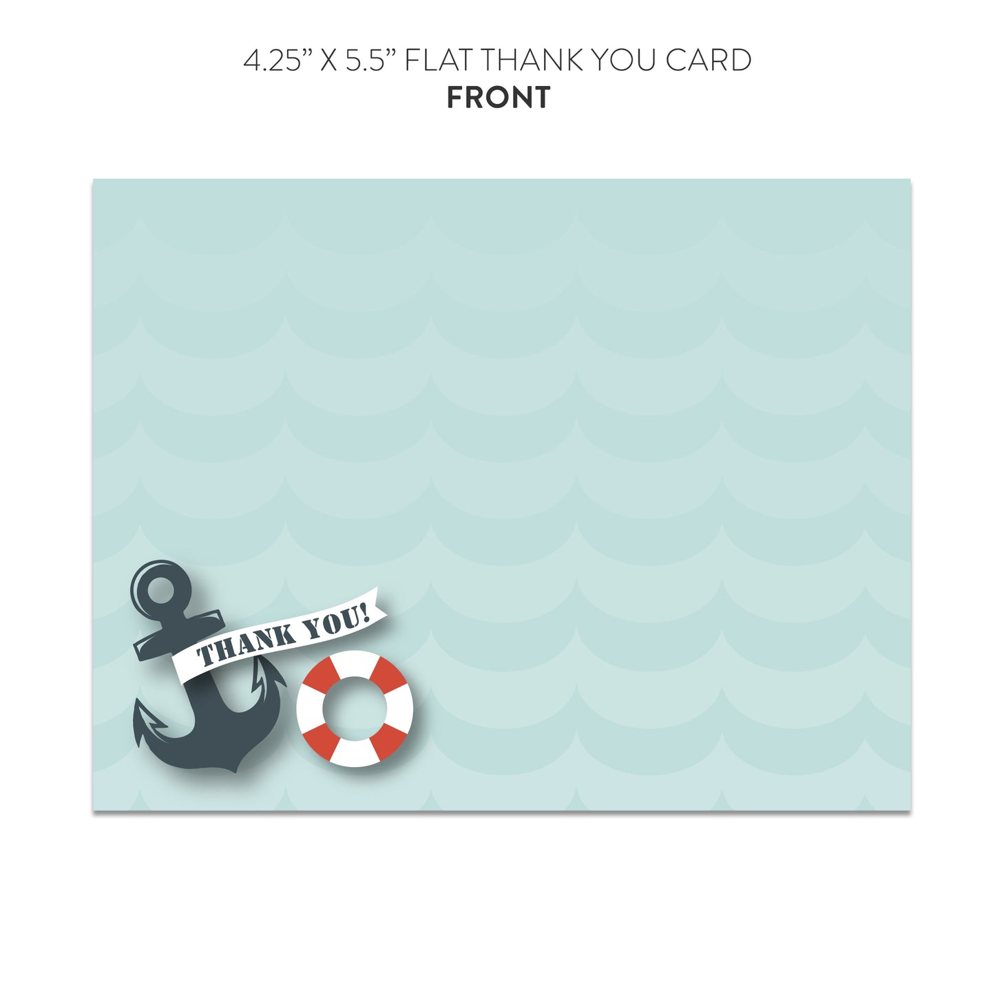 Nautical Thank You Cards (Flat)
