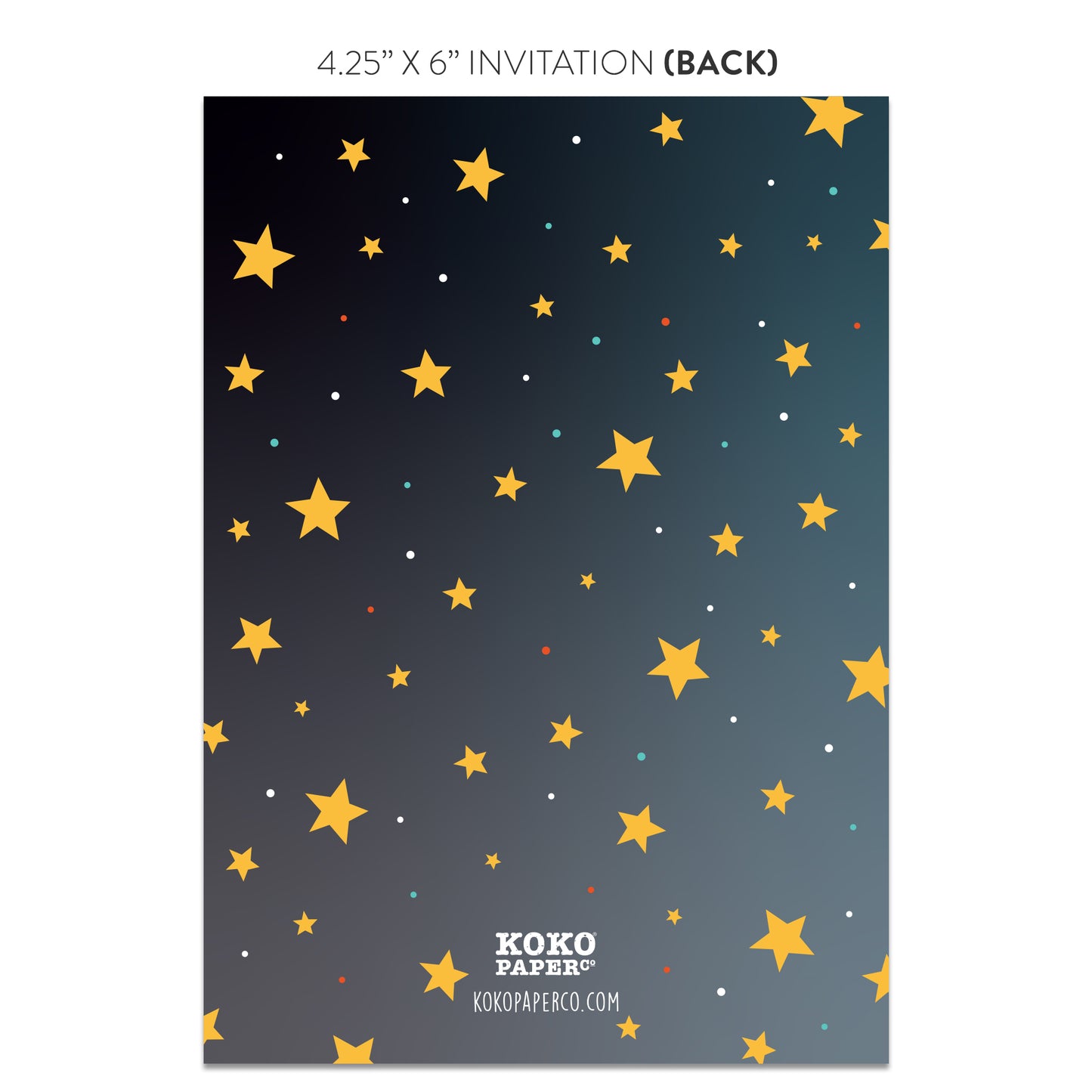 Outer Space Party Invitations