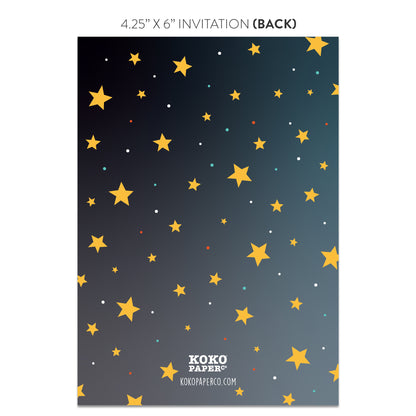 Outer Space Party Invitations