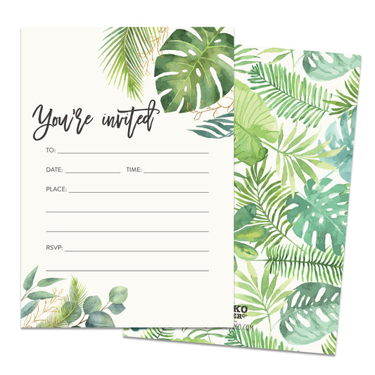 Palm Leaves Invitations