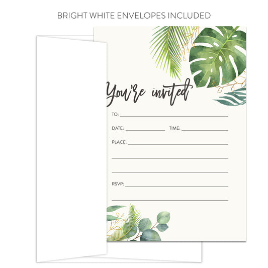 Palm Leaves Invitations