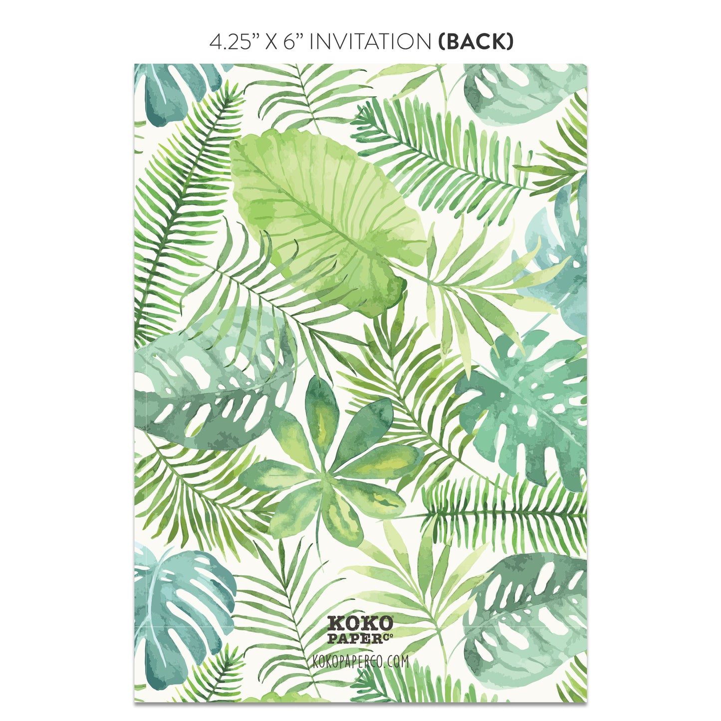 Palm Leaves Invitations