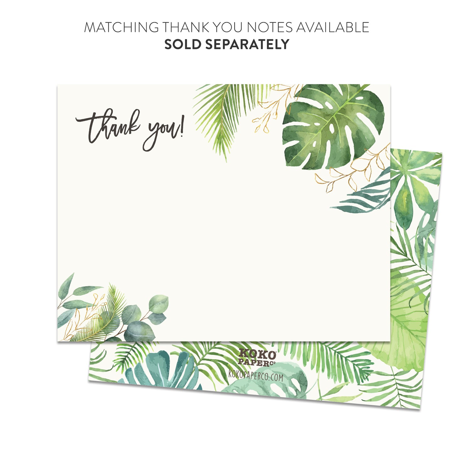Palm Leaves Invitations