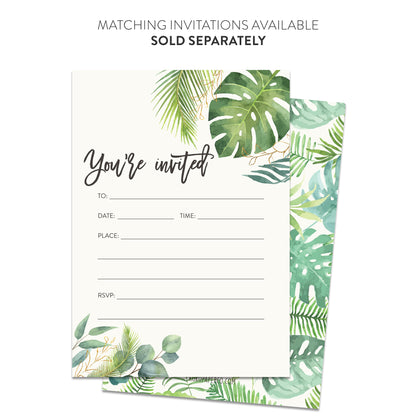 Palm Leaves Thank You Cards (Flat)