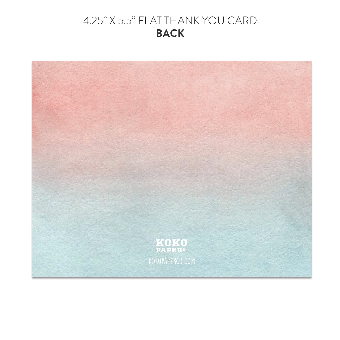 Pink Floral Thank You Cards (Flat)