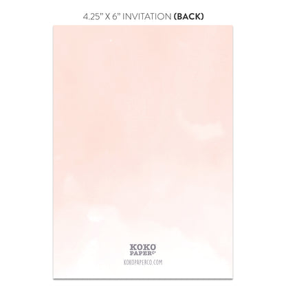 Pink Peony Bridal Shower Invitations