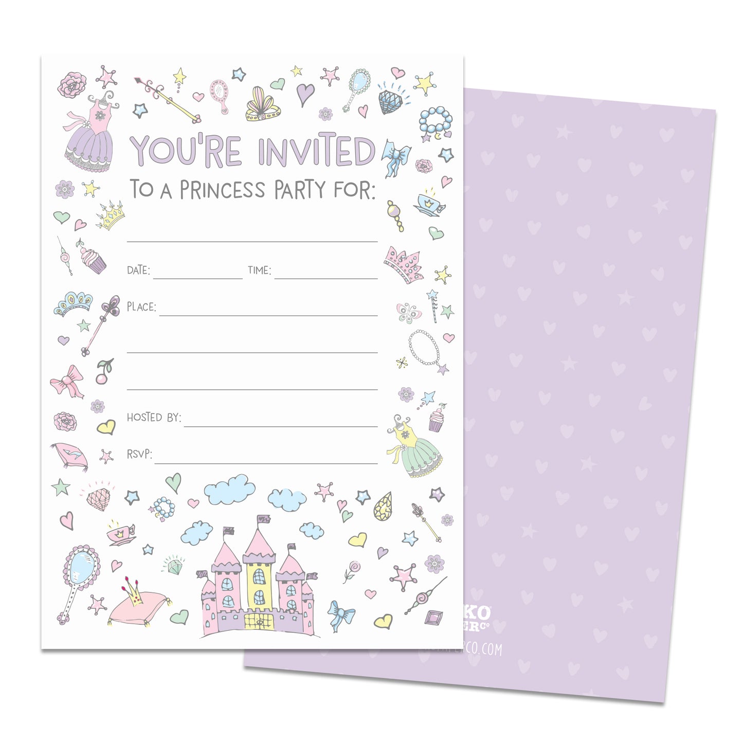 Princess Party Invitations