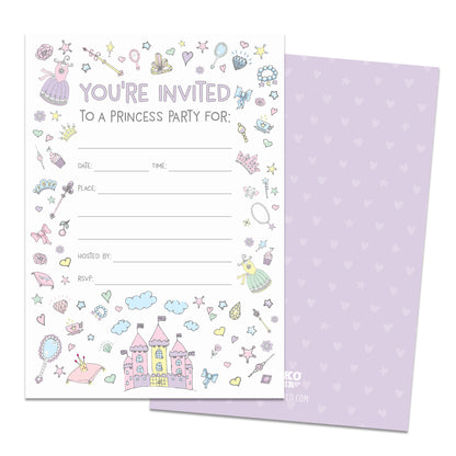 Princess Party Invitations