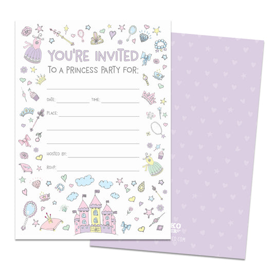 Princess Party Invitations