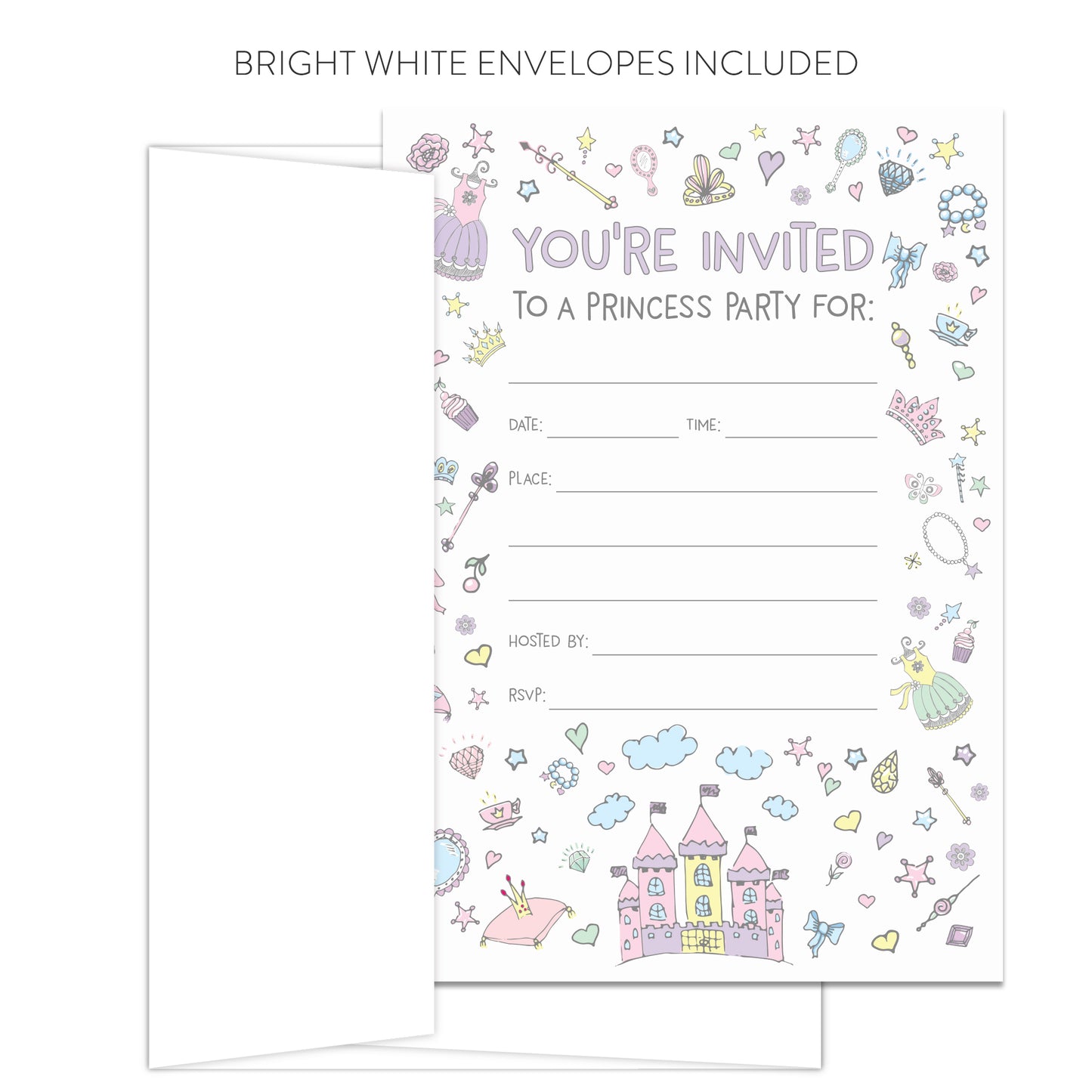 Princess Party Invitations