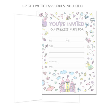 Princess Party Invitations