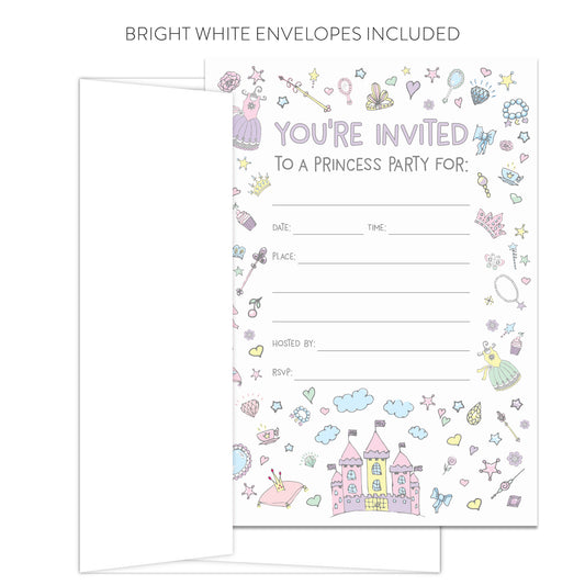 Princess Party Invitations