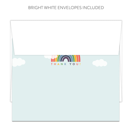 Rainbow Thank You Cards (Flat)