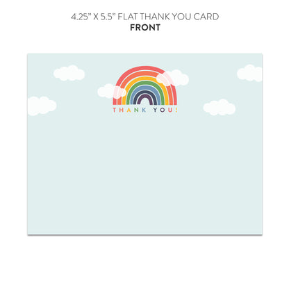 Rainbow Thank You Cards (Flat)