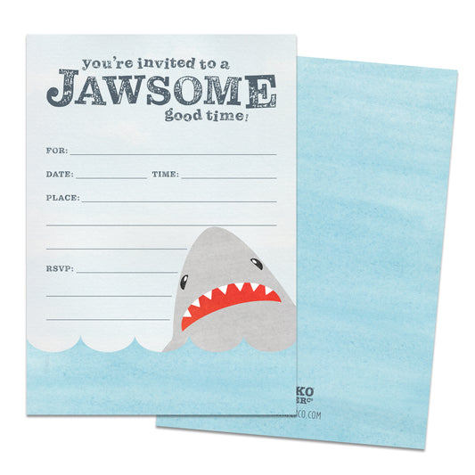 Shark Invitations