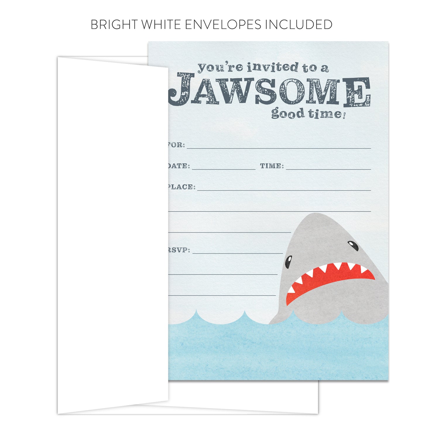 Shark Invitations