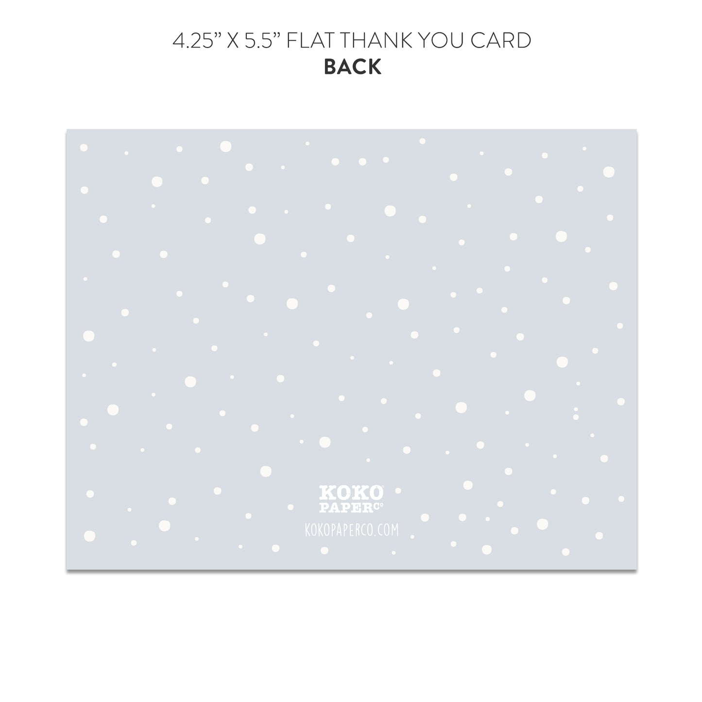 Snowy Winter Wonderland Thank You Cards (Flat)