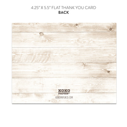 Sunflower Thank You Cards (Flat)