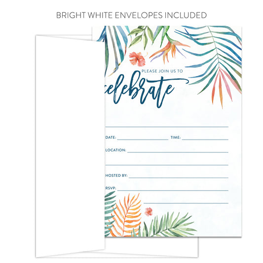 Tropical Paradise Invitations