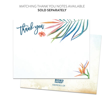 Tropical Paradise Invitations