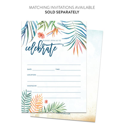 Tropical Paradise Thank You Cards (Flat)