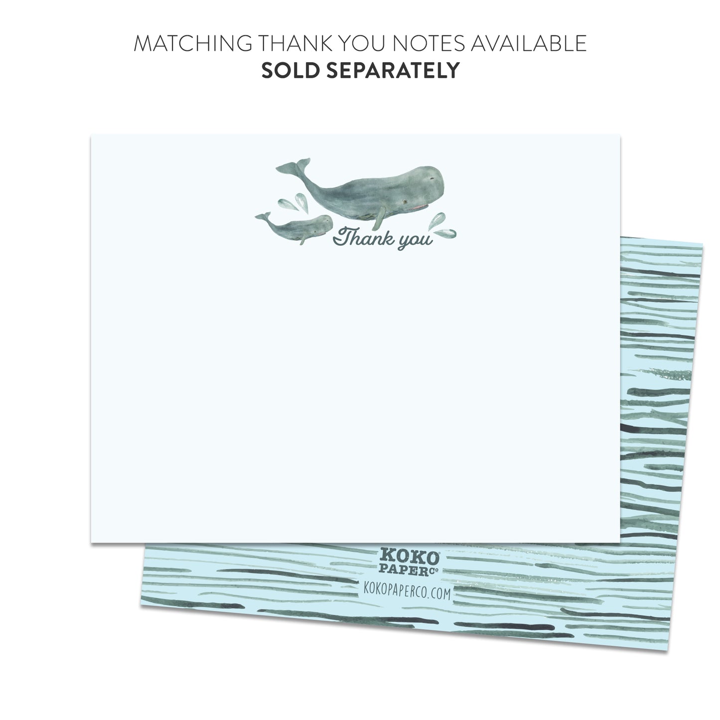 Whale Baby Shower Invitations
