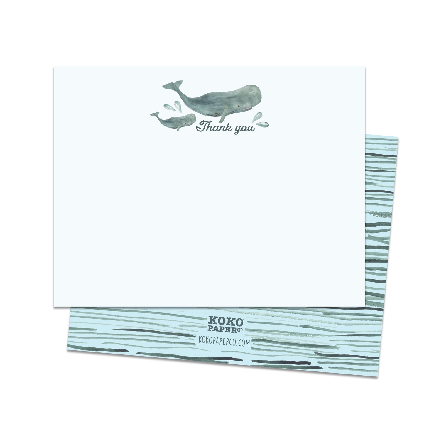 Whale Thank You Cards (Flat)