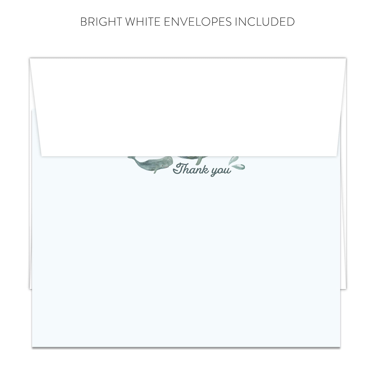 Whale Thank You Cards (Flat)